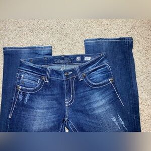 Magic Women's Dark Blue Straight Leg Jeans